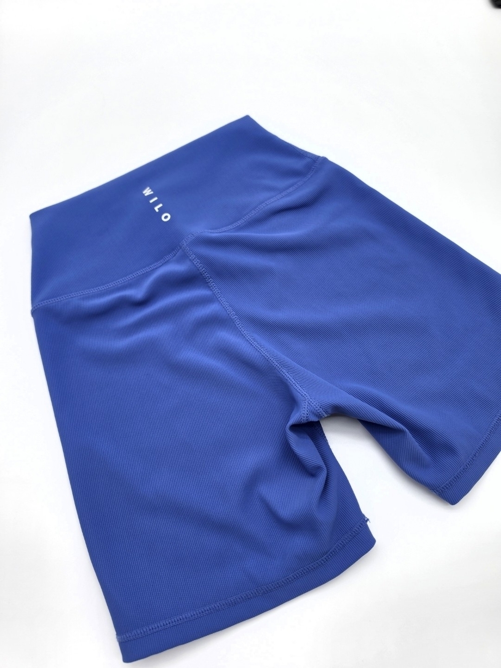 WILO High-Rise Bike Shorts in Blue